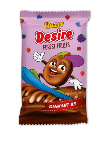Linzer-Desire puszedli lágy sütemény erdeigyümölcs lekvárral 50g